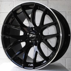 ZITO 935 19x8.5 19x9.5 5x120 72,6 GLOSSY BLACK POLISHED LIP